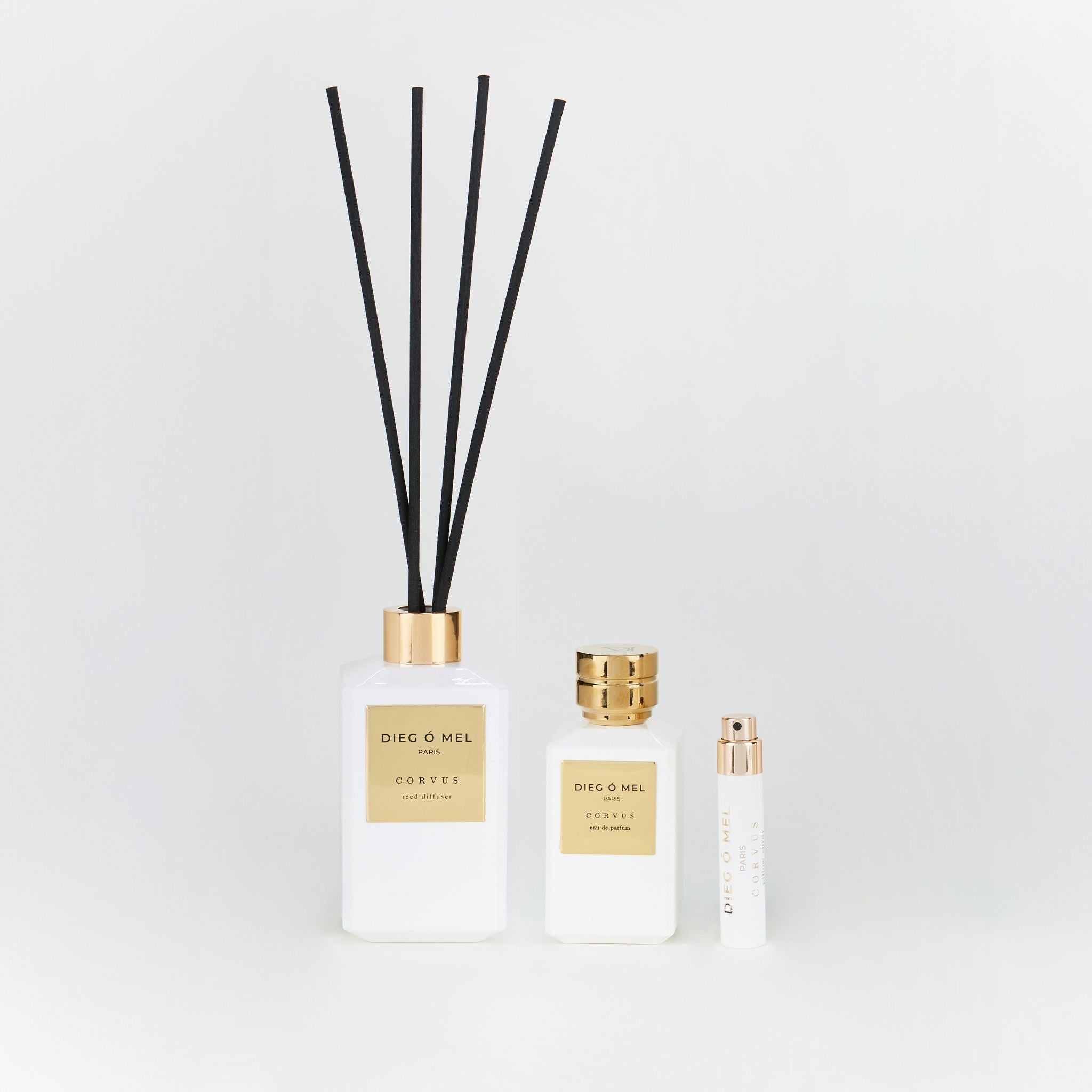 CORVUS SET: DIFFUSER, PILLOW SPRAY, AND PERFUME